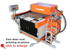 Coir door mat printing machine